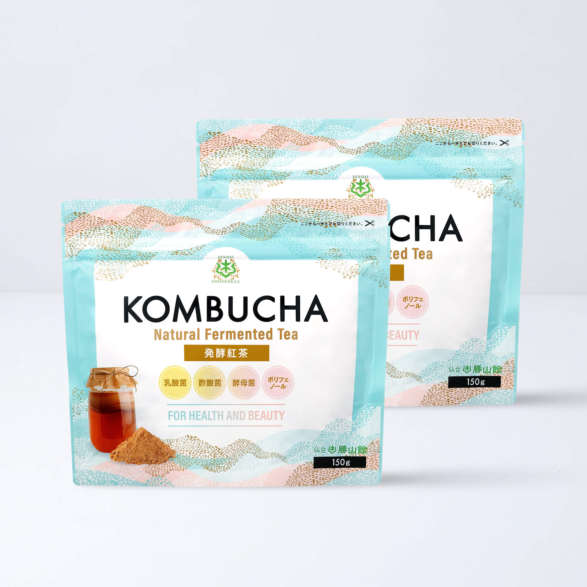 仙台勝山館 発酵紅茶 KOMBUCHA 150g（2個セット）