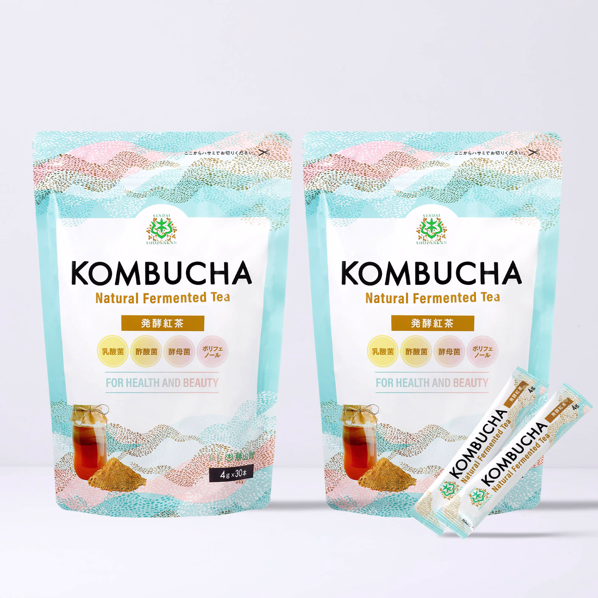 仙台勝山館 発酵紅茶 KOMBUCHA 4g×30本（2個セット）