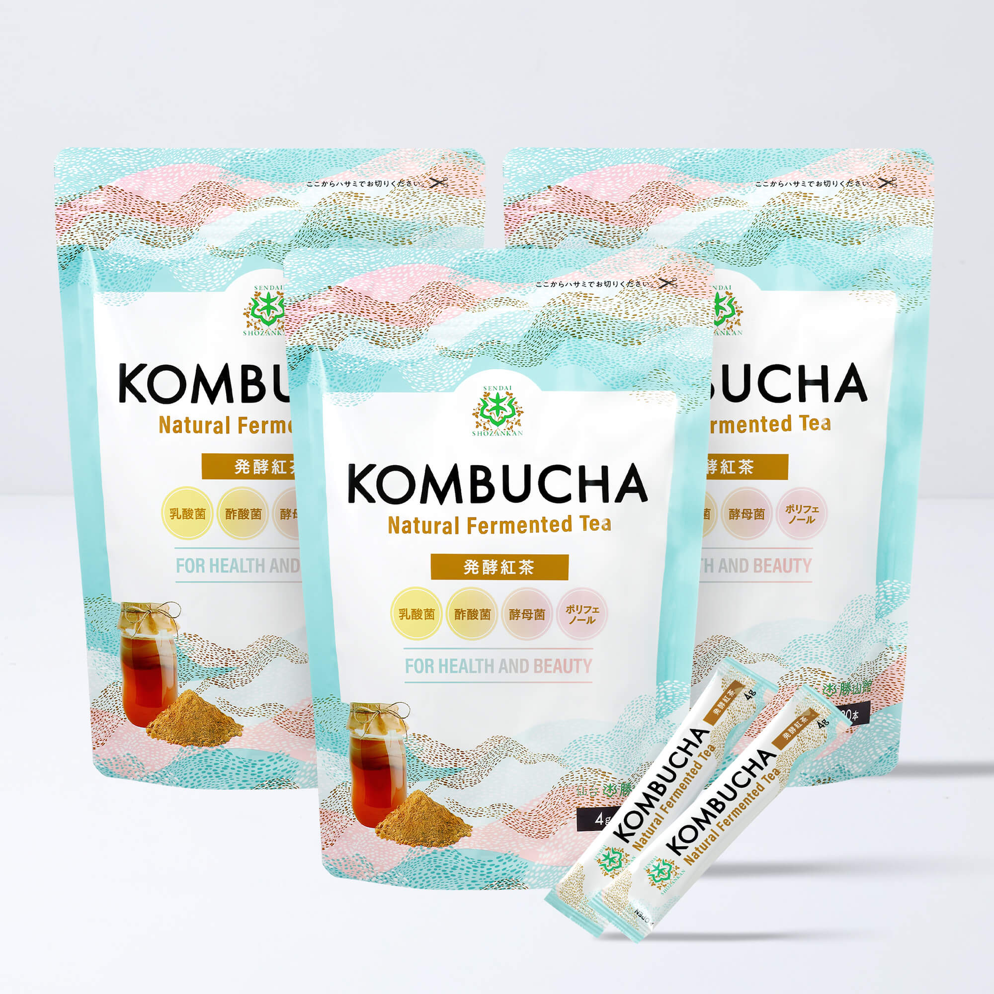 仙台勝山館 発酵紅茶 KOMBUCHA 4g×30本（3個セット）