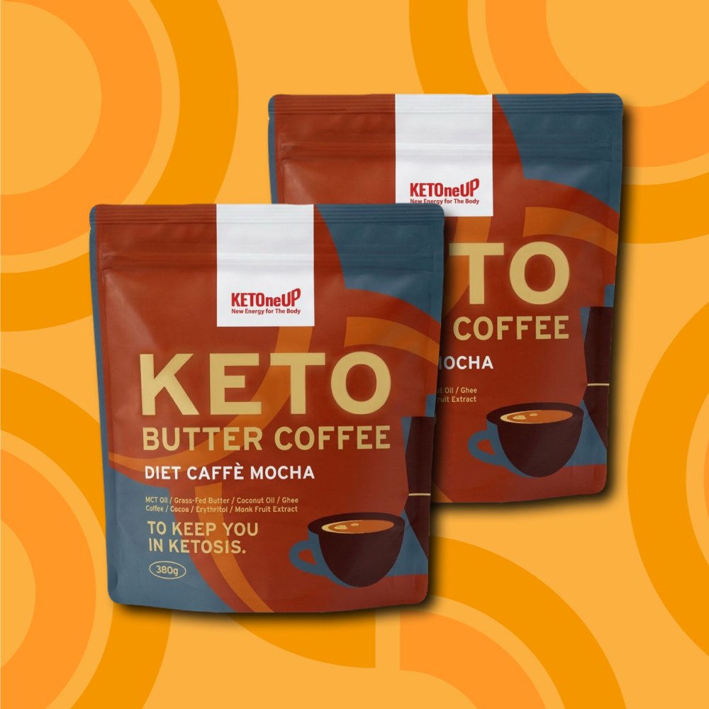 KETOneUP ケトバターコーヒー ダイエットカフェモカ 380g（2個セット）