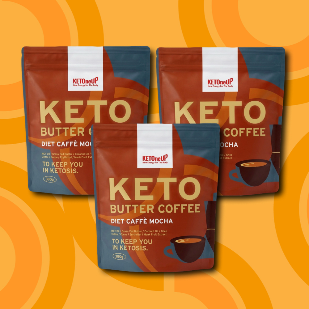 KETOneUP ケトバターコーヒー ダイエットカフェモカ 380g（3個セット）