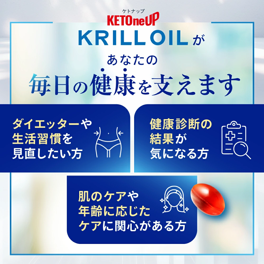 KETOneUP クリルオイル ソフトカプセル 約30日分
