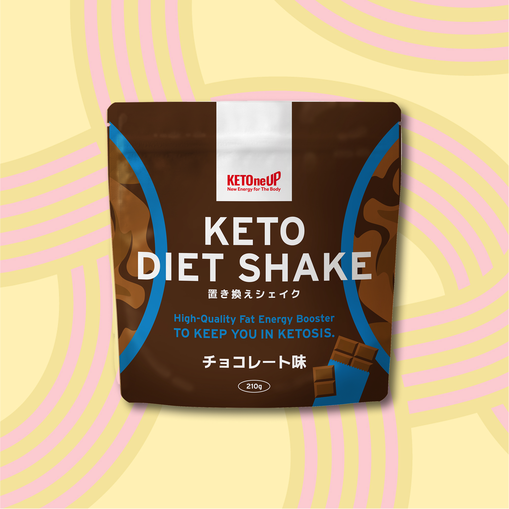 KETOneUP ケトダイエットシェイク 210g チョコレート味