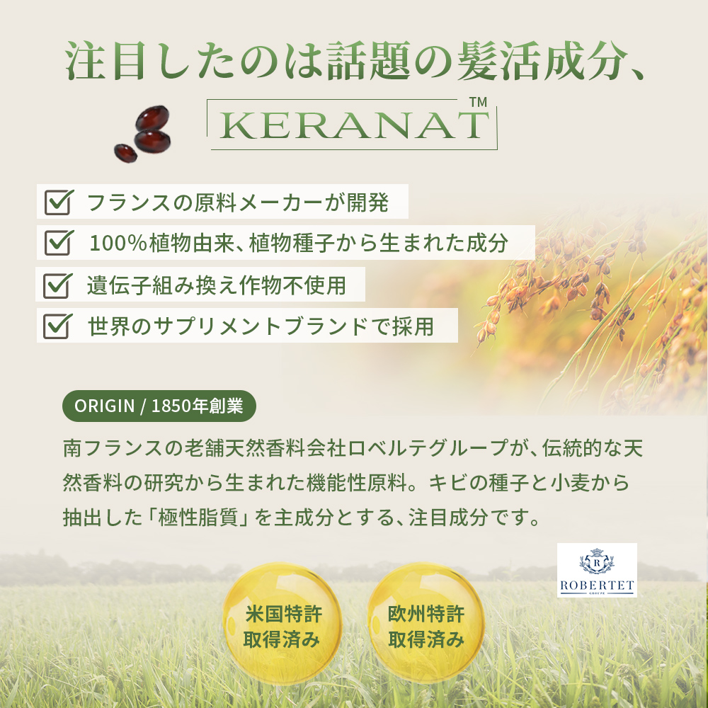 ヘアパーフェクターウィズ ケラナット（TM）30日分※日本郵便(ゆうパック)配送