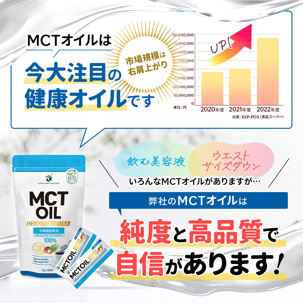 勝山ネクステージ MCTオイル スティックタイプ 5g×30本（5個セット）