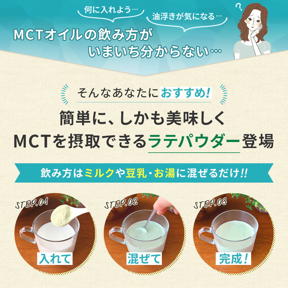 MCTパウダー 抹茶ラテ 150g