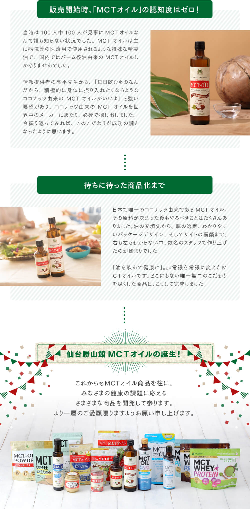 仙台勝山館MCTオイル誕生ストーリー2