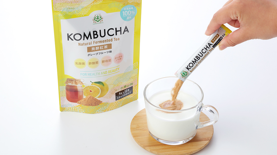 仙台勝山館 発酵紅茶 KOMBUCHA グレープフルーツ 4g×12本（5個セット）