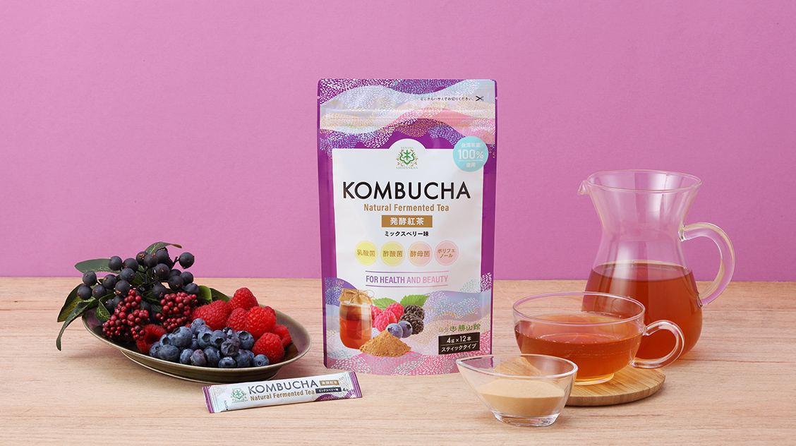 仙台勝山館 発酵紅茶 KOMBUCHA ミックスベリー 4g×12本