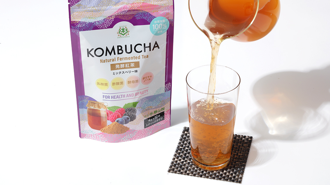 仙台勝山館 発酵紅茶 KOMBUCHA ミックスベリー 4g×12本（5個セット）