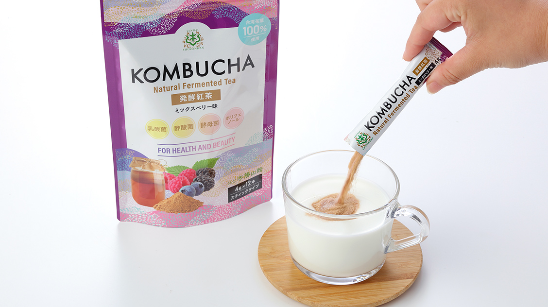 仙台勝山館 発酵紅茶 KOMBUCHA ミックスベリー 4g×12本（5個セット）