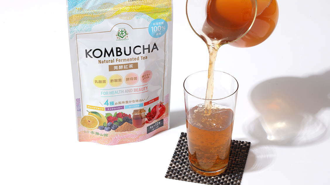 仙台勝山館 発酵紅茶 KOMBUCHA 4種のフルーツ味セット 4g×12本