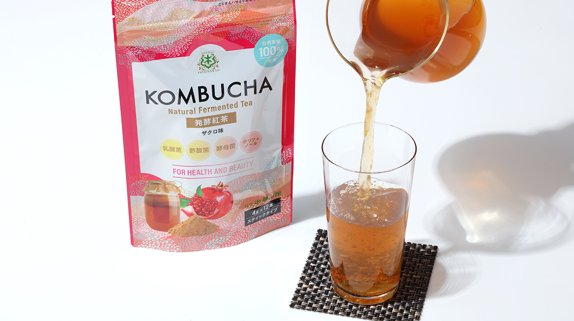 仙台勝山館 発酵紅茶 KOMBUCHA ザクロ 4g×12本（5個セット）