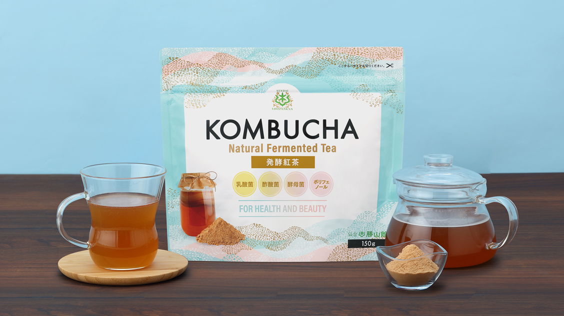 仙台勝山館 発酵紅茶 KOMBUCHA 150g（3個セット）