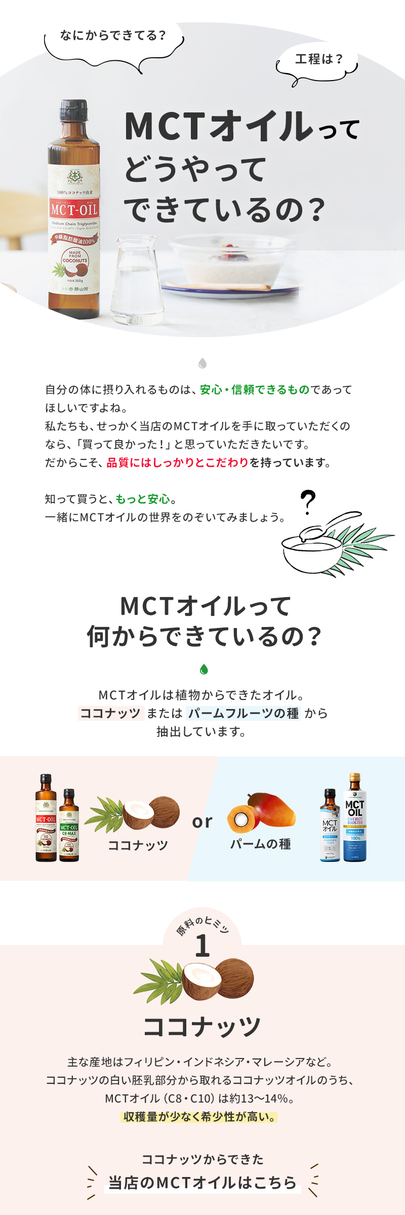 MCTってどうやってできているの