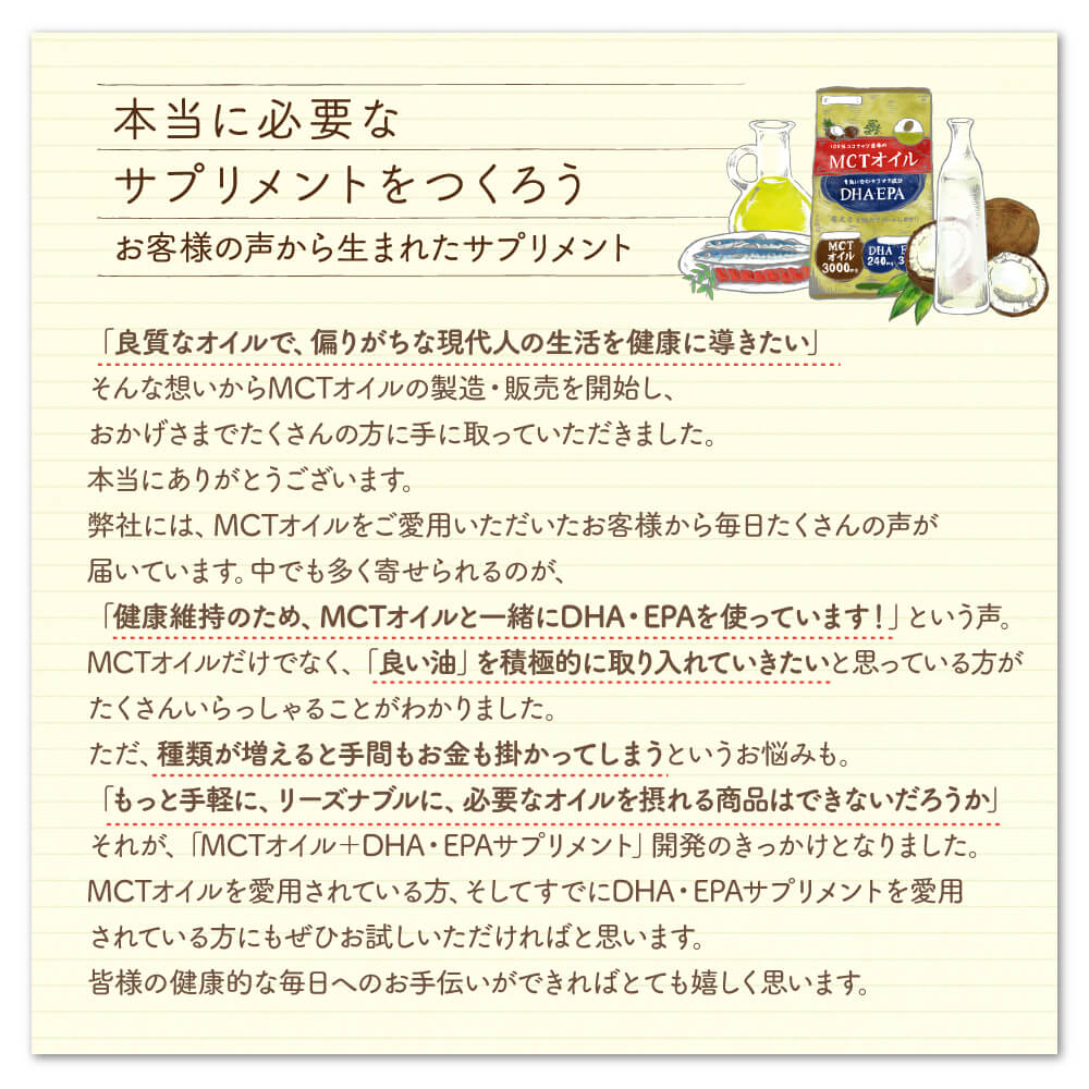 本当に必要なサプリメントをつくろう